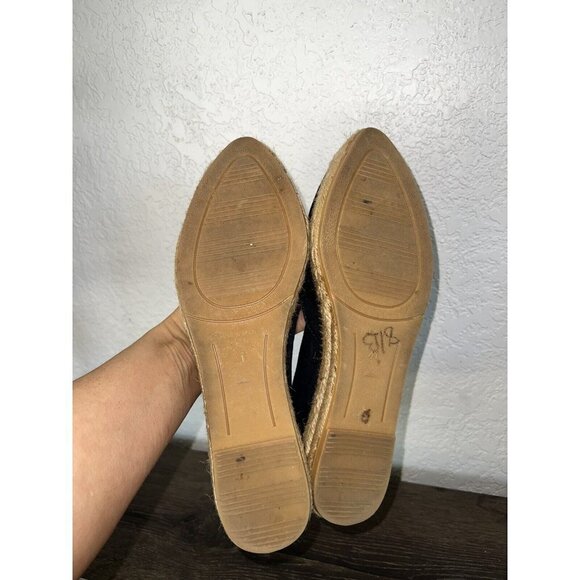 VISCATA BARCELONA Women's Espadrille Shoes Size 41 Canvas Slip On Navy Blue - Picture 9 of 9